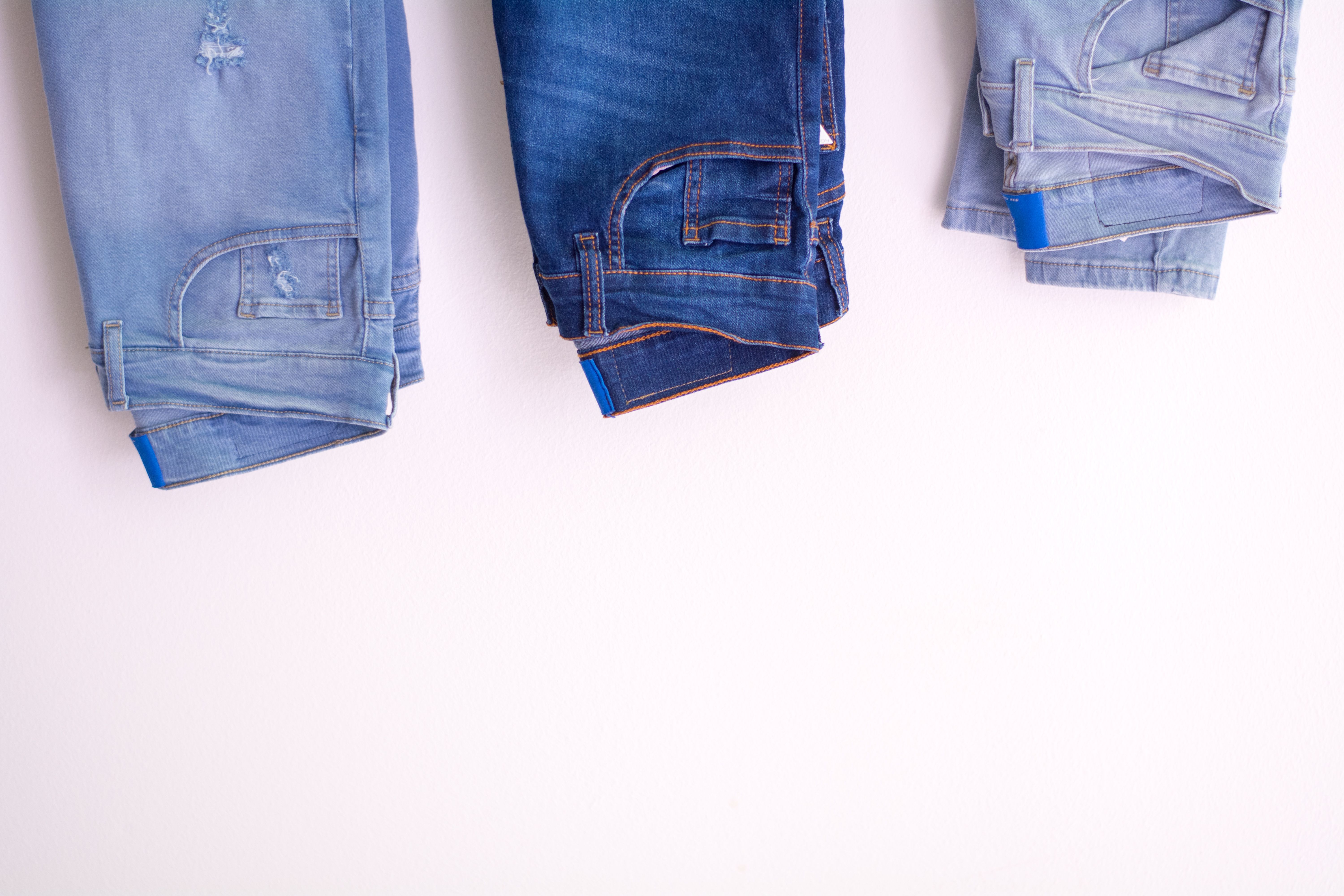 Straight-Leg Denim Jeans